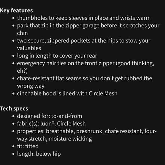 Lululemon Stride Jacket Charcoal Gray Size 6 - Picture 10 of 10